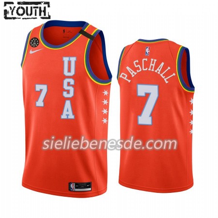 Kinder NBA Golden State Warriors Trikot Eric Paschall 7 Nike 2020 Rising Star Swingman